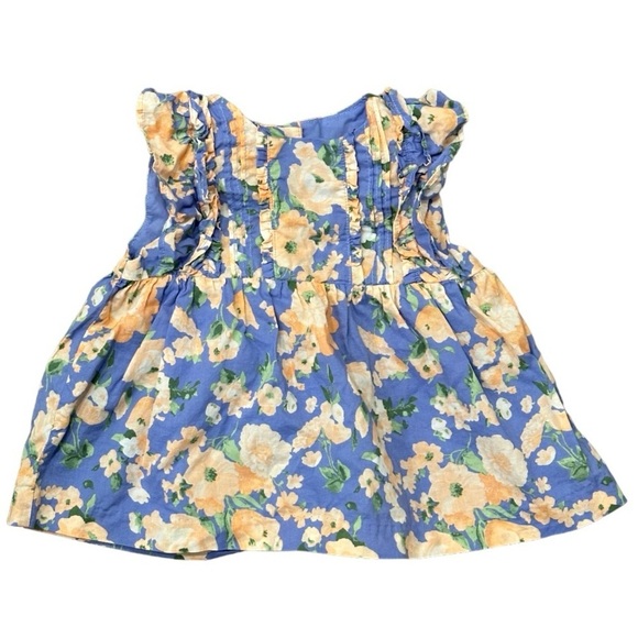 Janie and Jack Periwinkle Floral Matching Set, 18-24 MO - Picture 2 of 6